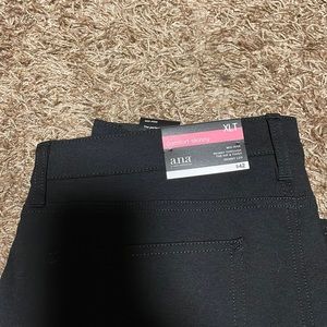 A.N.A skinny leg pants size XLT , 16, 70% rayon, 25% nylon 5% spandex. Black